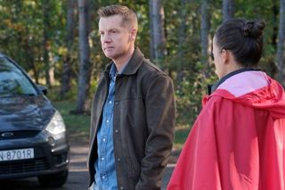 M jak miłość odc. 1848. Magda (Anna Mucha), Paweł (Rafał Mroczek)