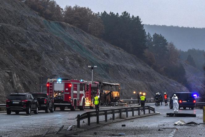 46 ofiar pożaru autokaru w Bułgarii