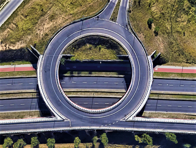 Szczecin w szczególe według Google Earth