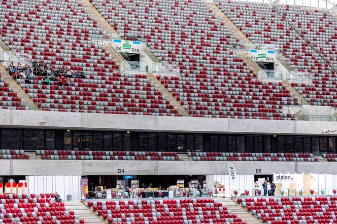 Stadion PGE Narodowy w Warszawie podczas Targów Książki i Mediów VIVELO w 2023 r.