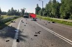 Wypadek motocyklisty - Wola Jechowa