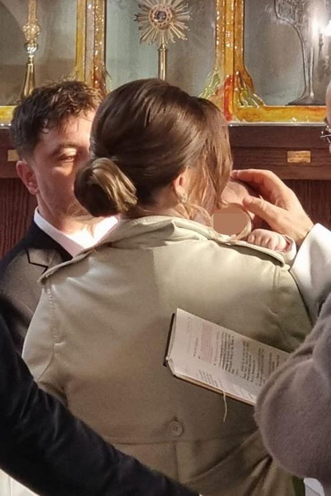 Daniel Martyniuk na chrzcinach syna