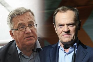 Komorowski martwi się o Tuska: Ma trudną sytuację po przegranych wyborach