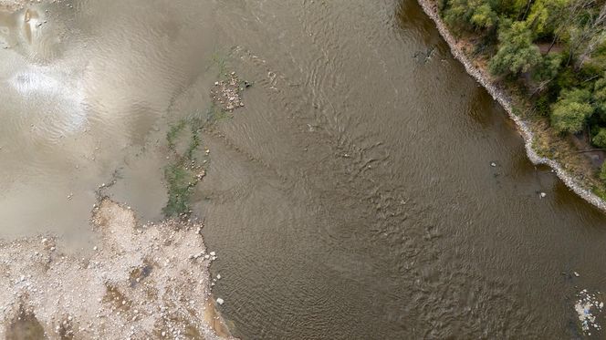 Wisła w Warszawie 27 sierpnia 2025 rano