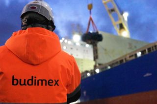 Tarcza TBM w porcie w Gdyni