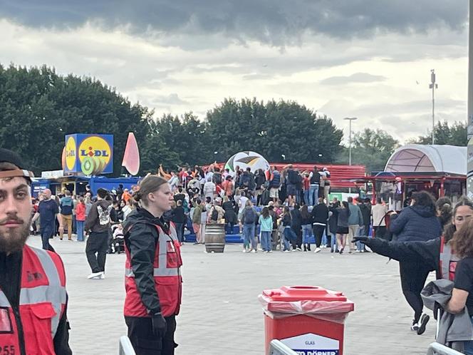 Strefa kibica w Hamburgu podczas meczu Polska - Holandia