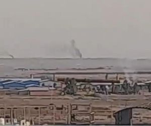 Izraelski dron zaatakował jeden z zakładów na polach gazowych na południu Iran, doszło do potężnego wybuchu i pożaru.