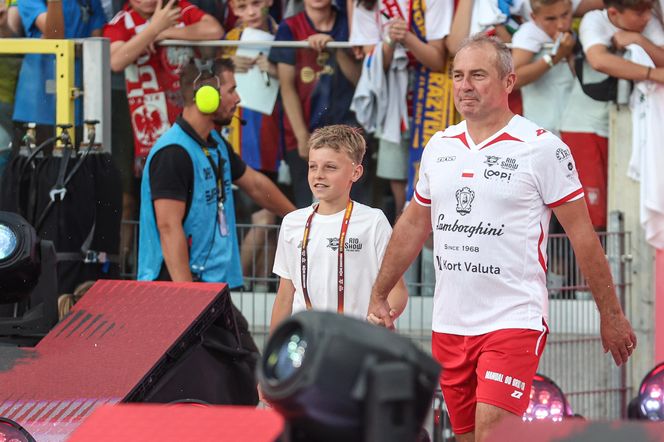 Ronaldinho na Stadionie Śląskim w meczu gwiazd Polska - Brazylia