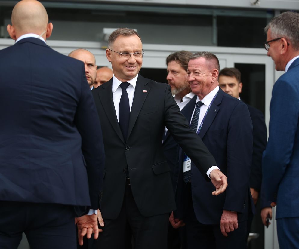 Andrzej Duda wystąpił na konferencji Krynica Forum 2024. Prezydent mówił o inwestycjach ponad partyjnym podziałem [GALERIA]