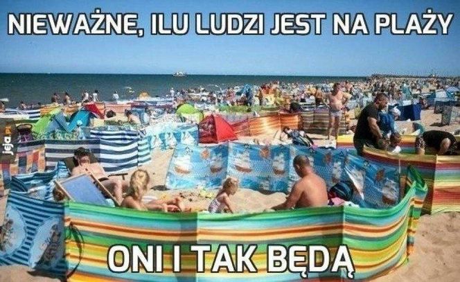 Najlepsze memy o wakacjach nad polskim morzem