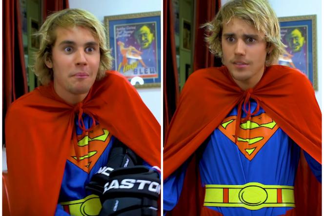 Justin Bieber jako supermen