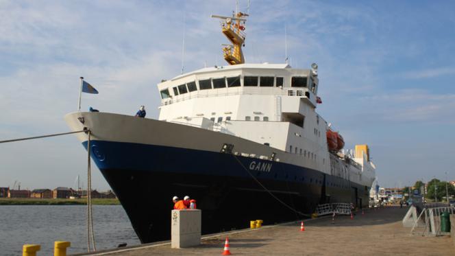 Wycieczkowiec m/v Gann w Szczecinie