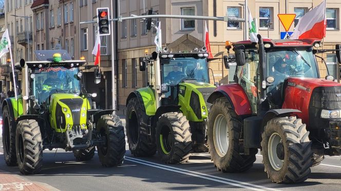 Protest rolników w Opolu w środę 19 marca 2025 roku