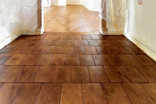 Posadzka z bruku drewnianego