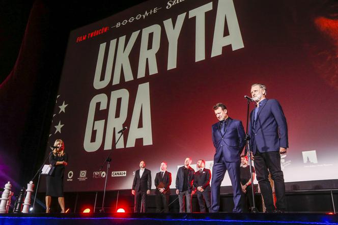 Agnieszka Woźniak-Starak na premierze filmu "Ukryta gra"