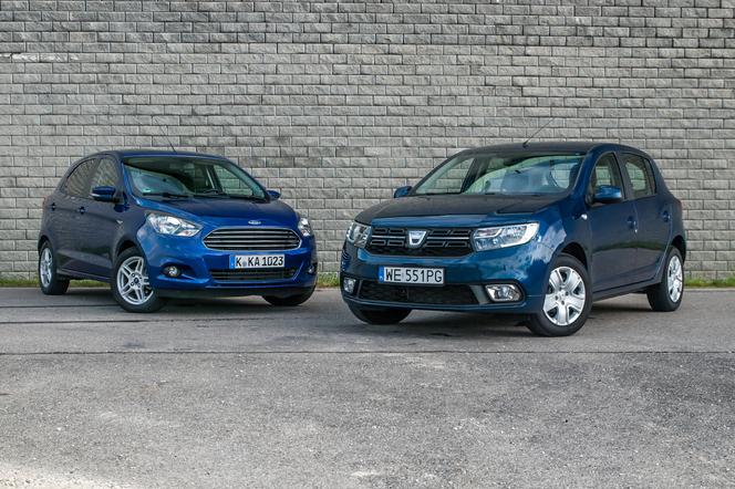 TEST porównawczy: Dacia Sandero vs. Ford Ka+. Te nowe auta kupisz za 40 000 zł