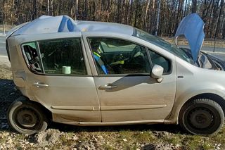 Jedna osoba została poszkodowana w porannym wypadku koło Leszna