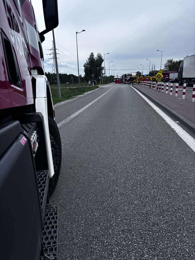 Wypadek na DK50 w Stojadłach