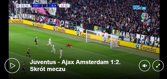 Juventus Turyn - Ajax Amsterdam SKRÓT