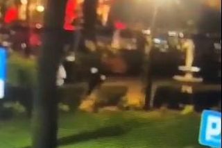 Chojrak wskoczył na fontannę, która się złamała. Jastrzębska policja szuka sprawcy, który uciekał w popłochu