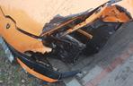 Kierowca luksusowego lamborghini porzucił auto po kolizji