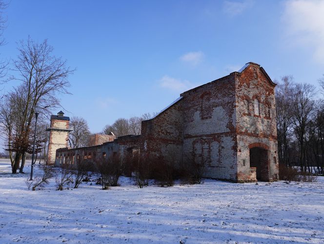 Zimowy spacer po Podzamczu w Łęcznej