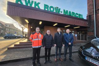 Konferencja po wstrząsie w kopalni Marcel w Radlinie