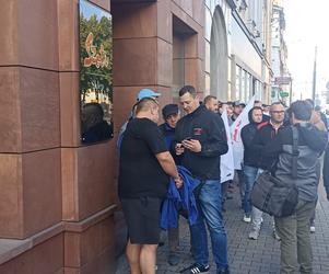 Protest górników w Katowicach w sprawie taniego węgla