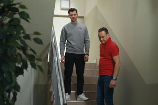 Barwy szczęścia odc. 3034. Darek (Andrzej Niemyt), Robert Stefaniak (Paweł Ławrynowicz)