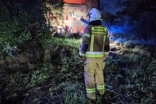 Pożar pałacu Stolbergów na osiedlu Świniary we Wrocławiu