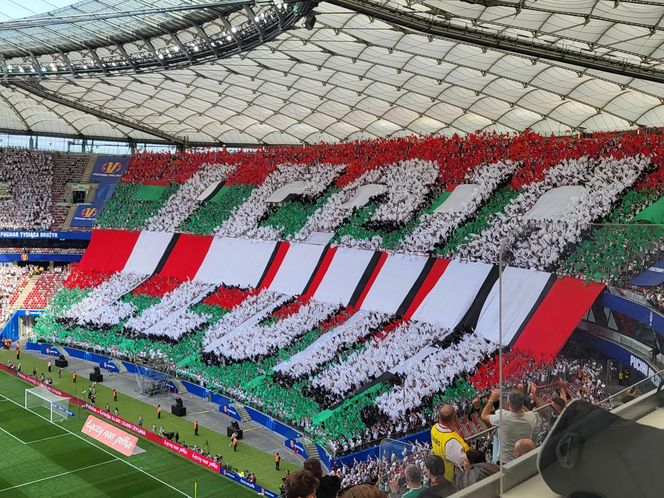 Kibice na meczu Pogoń - Legia