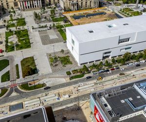Remont torów tramwajowych na ulicy Marszałkowskiej w Warszawie