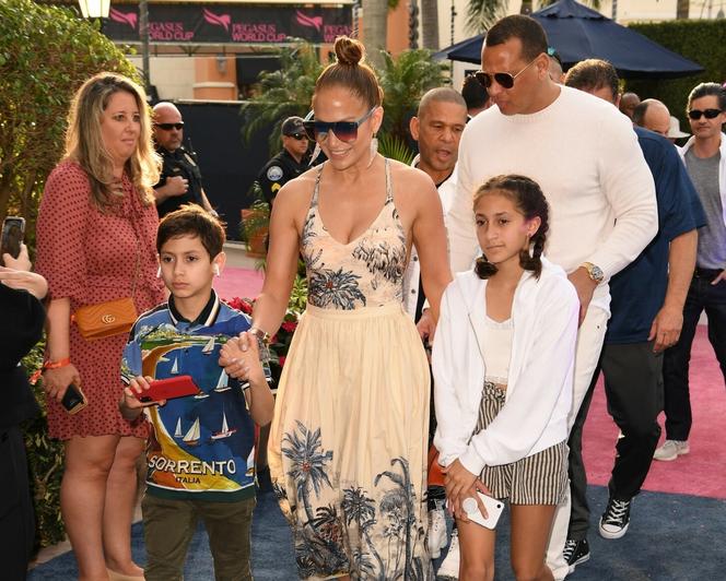 Jennifer Lopez z dziećmi i Alex Rodriguez