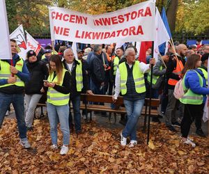 Protest hutników w Warszawie (23.10.2024)