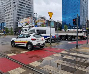 Zderzenie tramwajów w centrum Łodzi