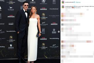 Anna Lewandowska w sukni polskiej marki