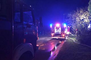 Potężny pożar w pow. lubelskim. Na miejscu działało 18 zastępów straży pożarnej