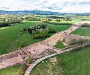 Trwa budowa autostrady D11 Trutnov - Lubawka. Tak wygląda obecnie plac budowy