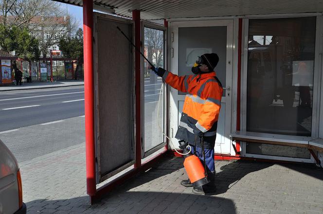 Przemyskie  przystanki i autobusy zdezynfekowane