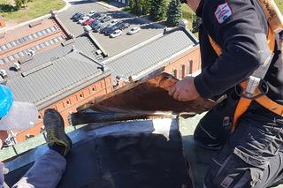 Warszawa. Remont wieży ciśnień.