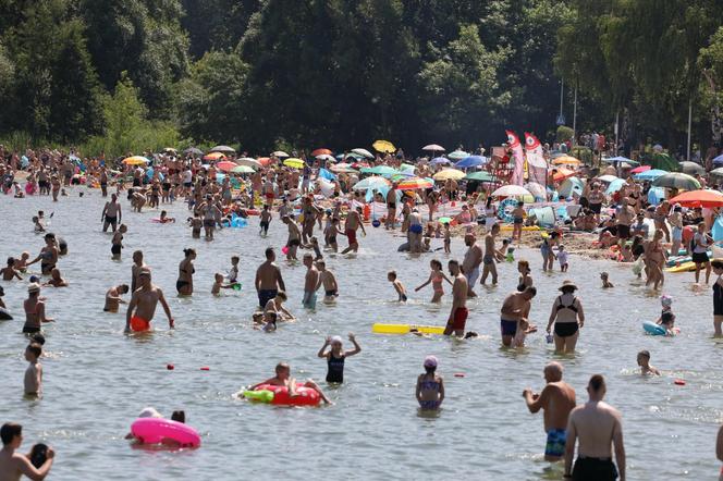 Plażowicze opanowali Pogorię III. Rekordowa frekwencja