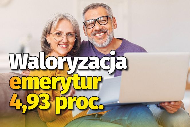 Waloryzacja emerytur 4,93 proc.