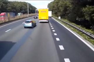 Nigdy nie zjeżdżaj z autostrady z lewego pasa! – drastyczne WIDEO