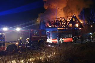 Pożar domu w Toporzysku w Małopolsce