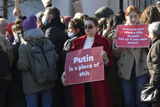 Protest pod Ambasadą Rosji