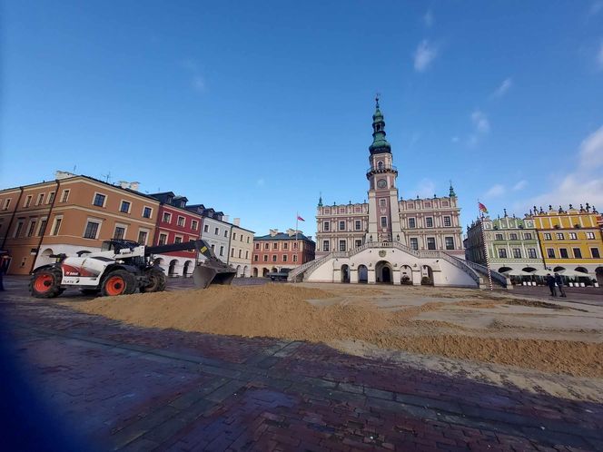 Budowa lodowiska w Zamościu