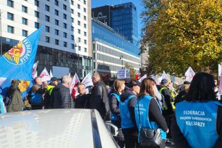 Protest kolejarzy Warszawa 15.10.2025