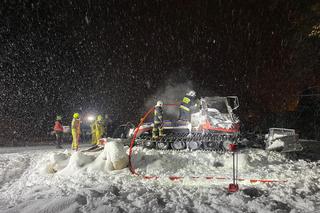 Pożar ratraku w Szczawnicy. Sprzęt spłonął doszczętnie