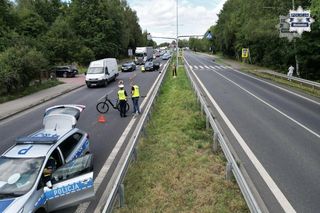 Potrącenie pieszego przez osobówkę