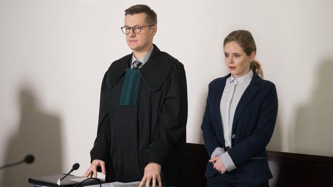 M jak miłość odc. 1364. Justyna (Olga Kalicka), Piotrek (Marcin Mroczek)